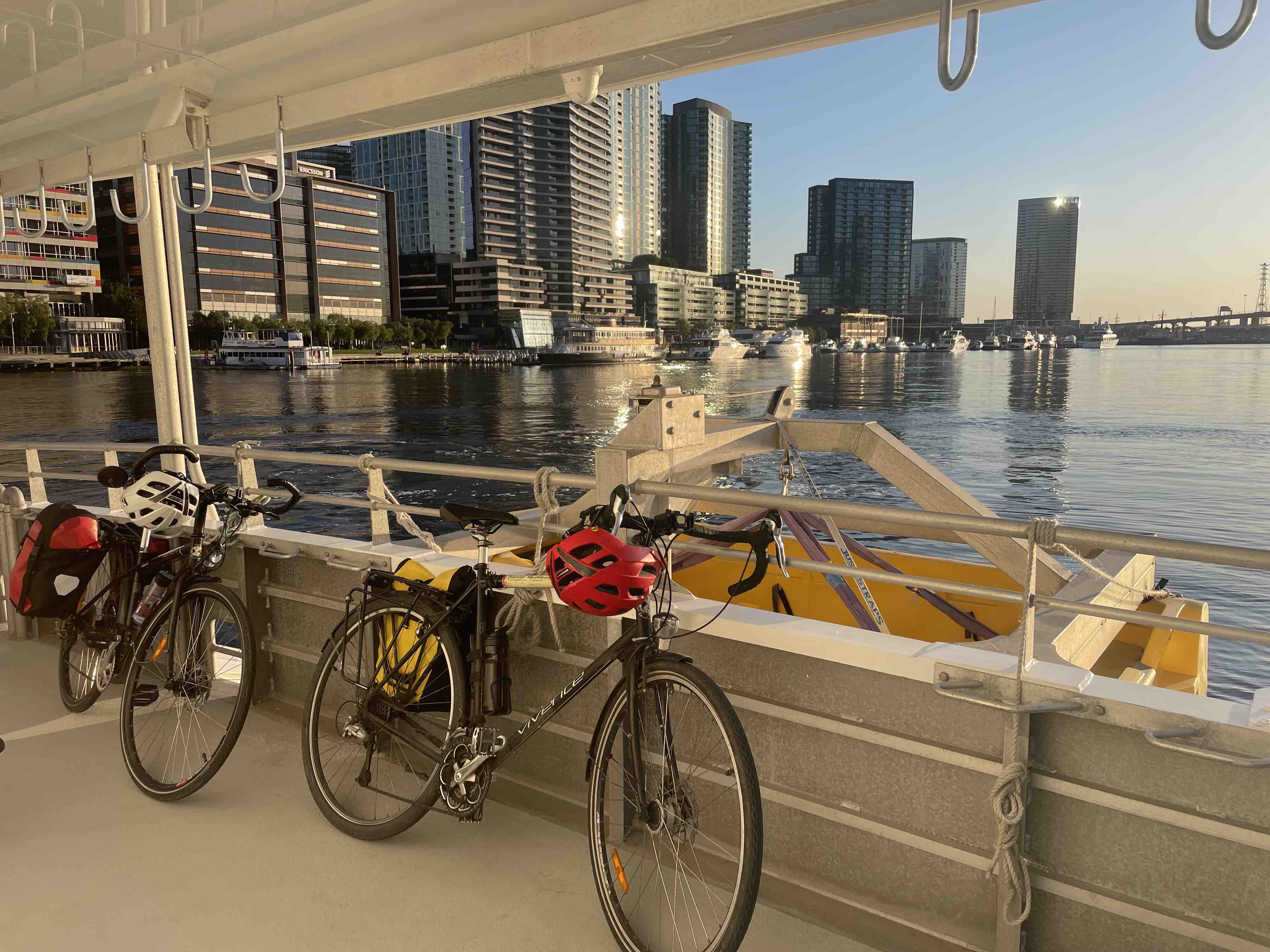 The bike area on the ferry